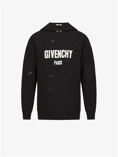 givenchy paris sweatshirt|givenchy destroyed hoodie.